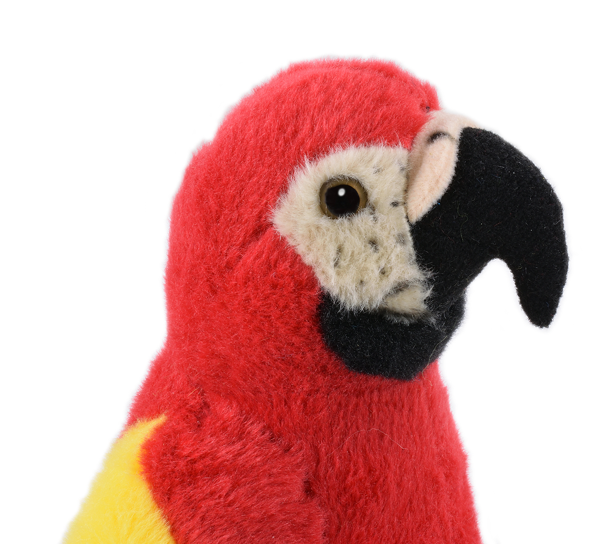 H. ca. 21 cm rot Papagei Kuscheltier Stofftier Ara Plüschtier, 